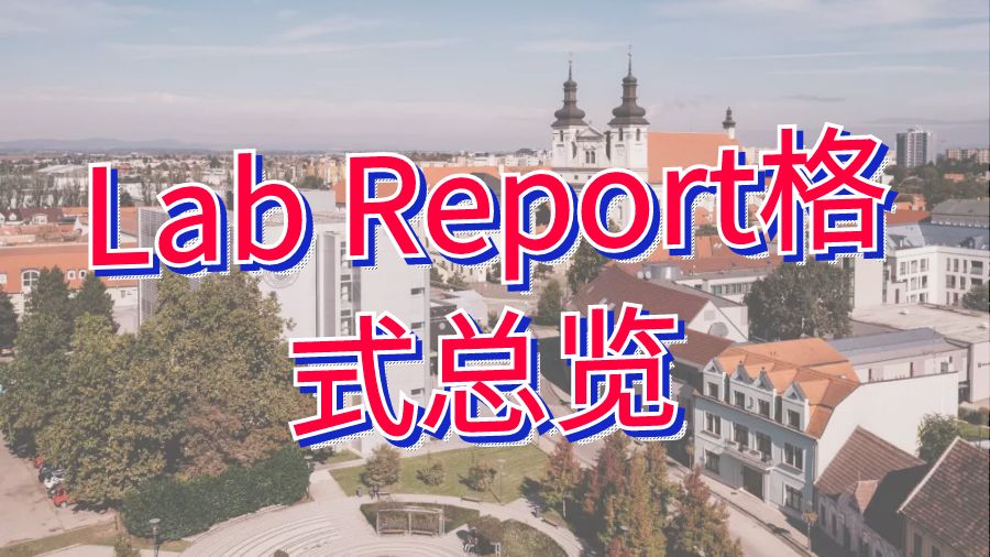 美國布蘭迪斯大學(xué)Lab Report格式總覽
