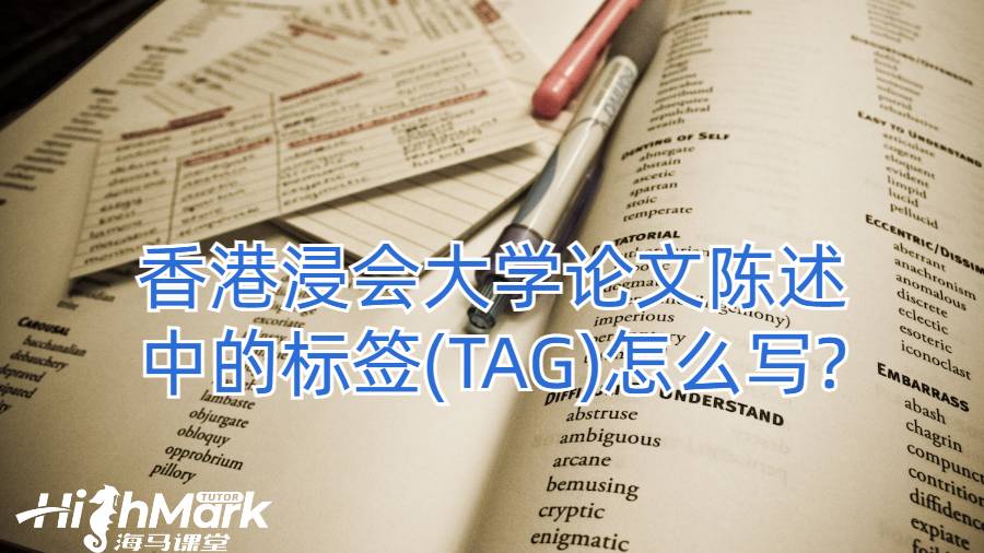 香港浸會大學論文陳述中的標簽(TAG)怎么寫?