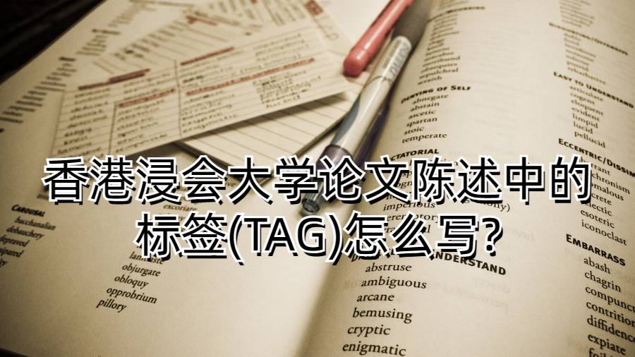 香港浸會(huì)大學(xué)論文陳述中的標(biāo)簽(TAG)怎么寫(xiě)?