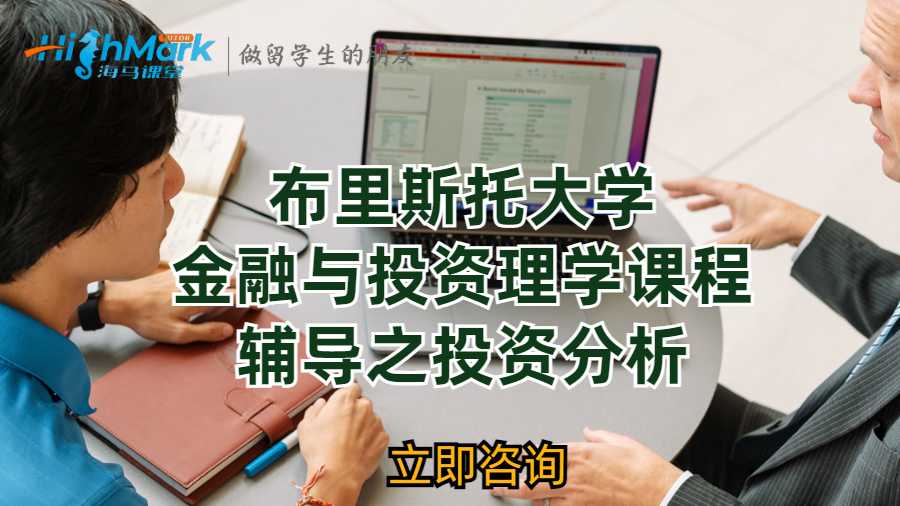 布里斯托大學(xué)金融與投資理學(xué)課程輔導(dǎo)之投資分析