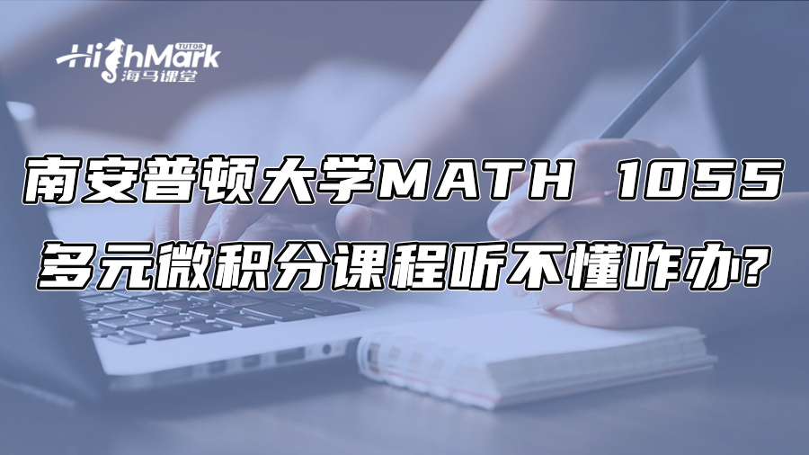 南安普頓大學MATH 1055多元微積分課程聽不懂咋辦?