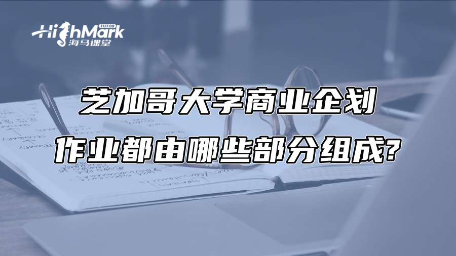 芝加哥大學商業企劃作業都由哪些部分組成?