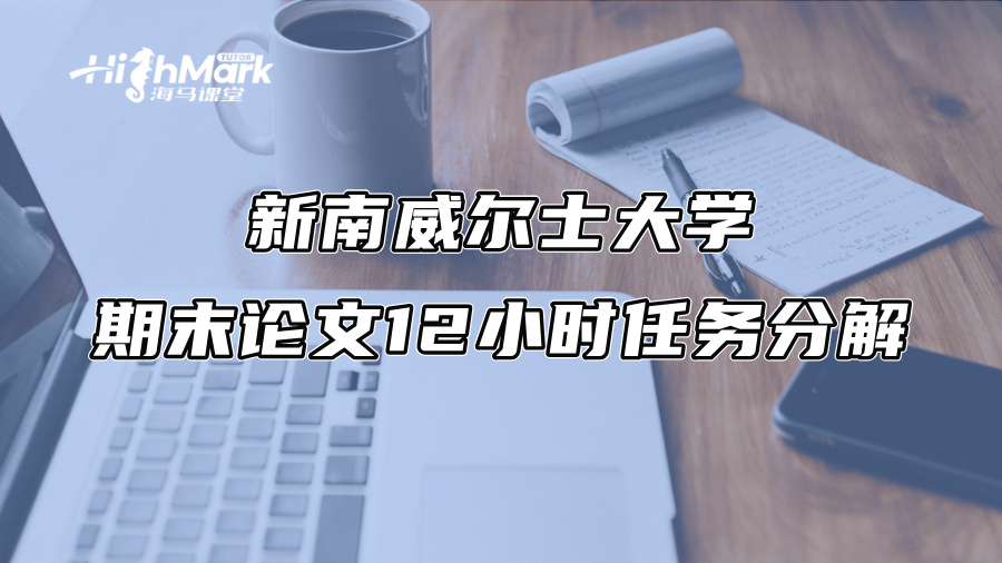 新南威爾士大學期末論文12小時任務分解
